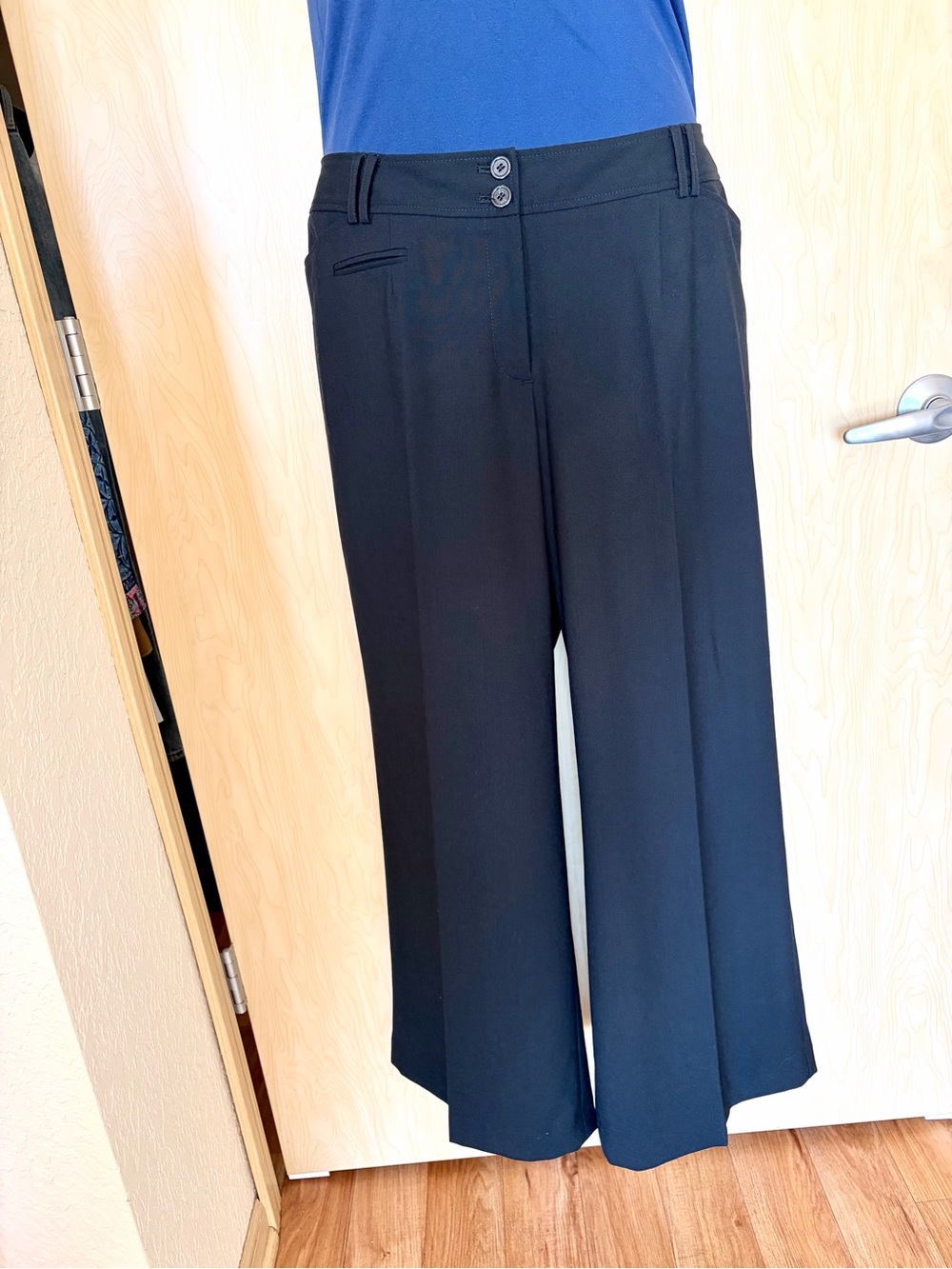 Lane Bryant Black Wide-Leg Dress Pants Career Wear Vintage Plus Size 1X NWT